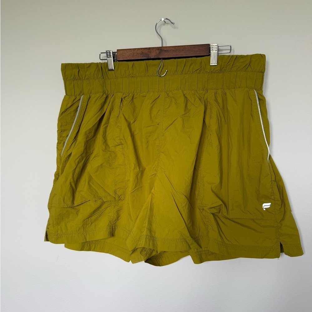 Fabletics Women's Green Athletic Stretch Activewear Running Shorts Plus Size 3X